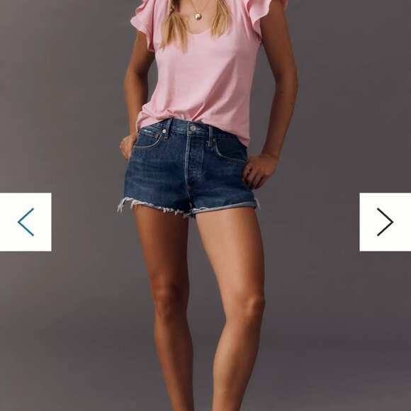 Maeve flutter sleeved tee shirt NWT - Picture 11 of 11